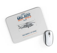 Thumbnail for Sikorsky MH-60S Seahawk design on light gray rectangle mouse pad