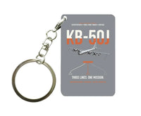 Thumbnail for KB-50J Superfortress design on gray designed key chain, double-side print