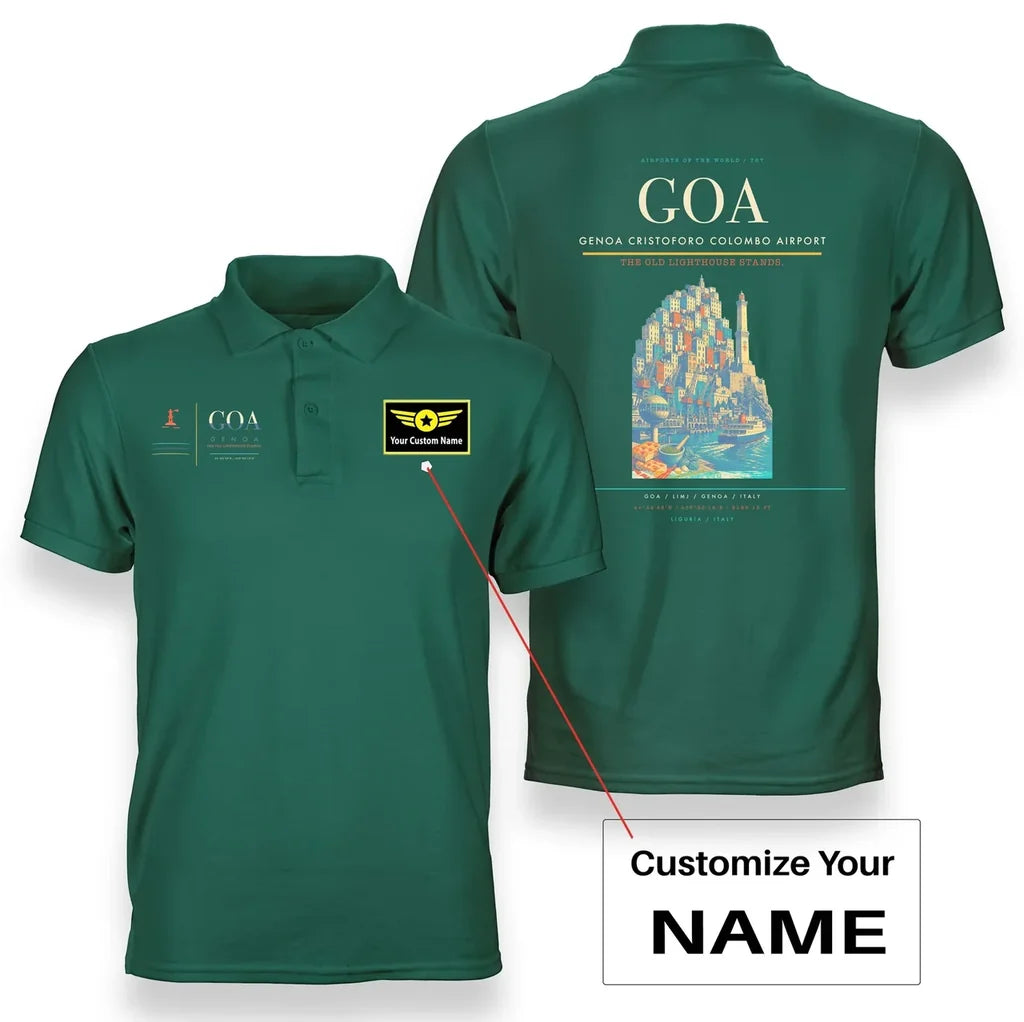 Genoa Cristoforo Colombo Airport GOA Green+Name