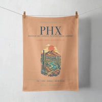 Thumbnail for Phoenix Sky Harbor International Airport (PHX) design on orange towel