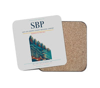 Thumbnail for San Luis Obispo County Regional Airport (SBP) design on light gray 1 piece coaster