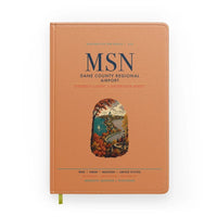 Thumbnail for Dane County Regional Airport Madison (MSN) design on orange notebook