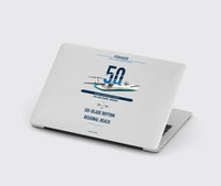 Thumbnail for Fokker 50 design on light gray MacBook case