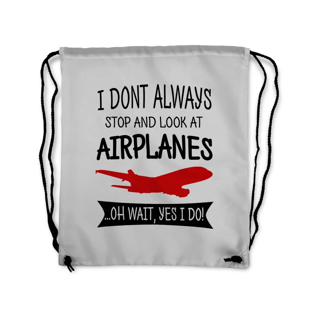 Plane Spotter Drawstring Bag - view 6