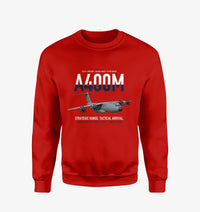 Thumbnail for Airbus A400M Atlas design on red sweatshirt