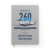 Thumbnail for Beechcraft King Air 260 design on light gray notebook