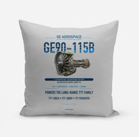 Thumbnail for GE90-115B design on light gray pillow