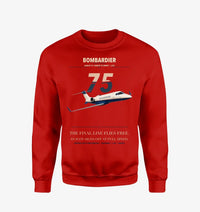 Thumbnail for Bombardier Learjet 75 Liberty design on red sweatshirt