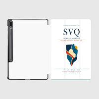 Thumbnail for Seville Airport (SVQ) design on white samsung tablet tablet case