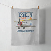Thumbnail for F3F-2 Last Biplane First Fight design on light gray towel