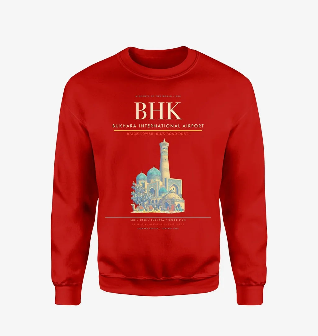 Bukhara International Airport BHK Sweatshirt - Red