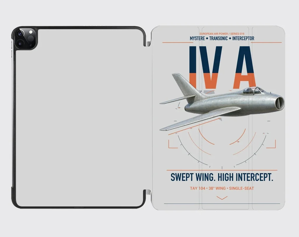 Dassault Mystère IV A design on light gray ipad tablet case