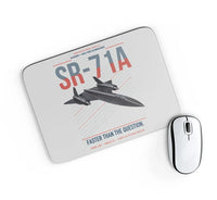 Thumbnail for SR-71A Blackbird design on light gray rectangle mouse pad