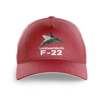 Thumbnail for The Fighter Jet 22 Silhouette printed hat - dark red