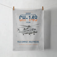 Thumbnail for Sikorsky CH-148 Cyclone design on light gray towel