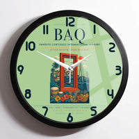 Thumbnail for Ernesto Cortissoz International Airport BAQ Wall-Clock Framed - Light Green