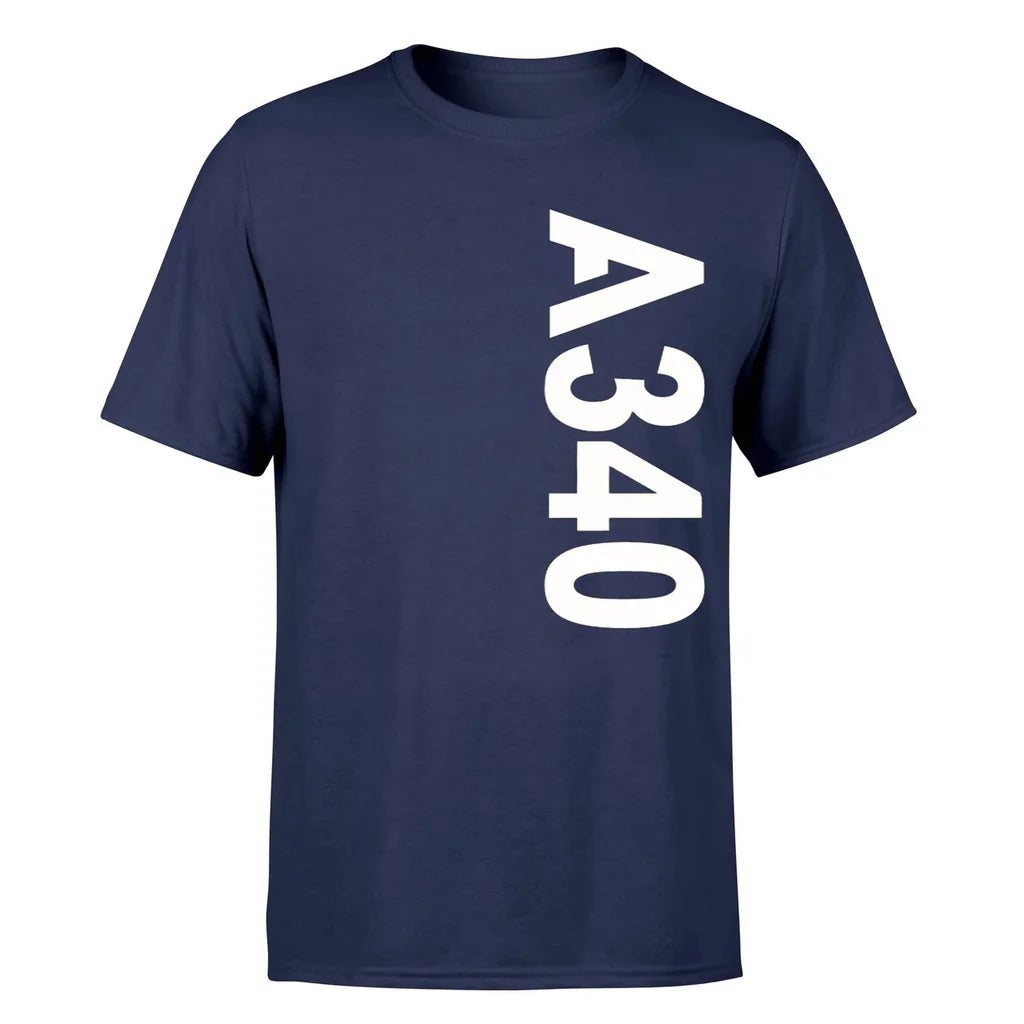 Airbus A340 Side Text aviation t-shirt