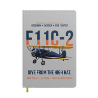 Thumbnail for F11C-2 Goshawk Dive from the High Hat design on light gray notebook