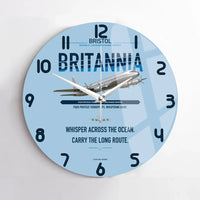 Thumbnail for Bristol Britannia 312 design on light blue no frame wall clock
