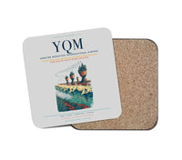 Thumbnail for Greater Moncton International Airport (YQM) design on light gray 1 piece coaster