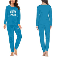 Thumbnail for Piper PA28 & Plane women pajamas - Light Blue