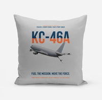 Thumbnail for KC-46A PEGASUS design on light gray pillow
