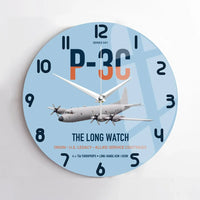 Thumbnail for P-3C Orion design on light blue no frame wall clock