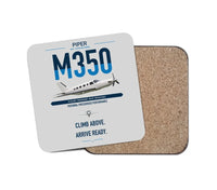 Thumbnail for Piper M350 design on light gray 1 piece coaster