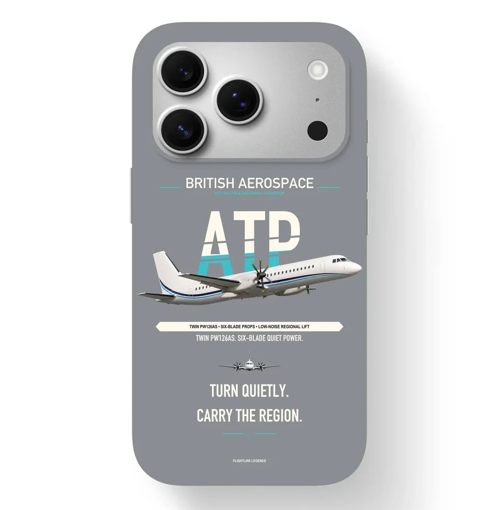 British Aerospace ATP Case design on gray iphone case
