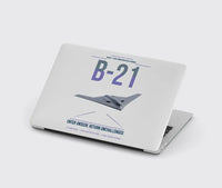 Thumbnail for B-21 Raider design on light gray MacBook case