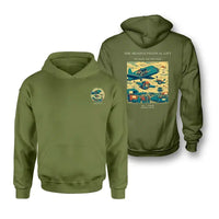 Thumbnail for VINTAGE G4471 - The Skydive Festival Lift - Double-Side Hoodie design on greenarmy double side