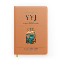 Thumbnail for Victoria International Airport (YYJ) design on orange notebook