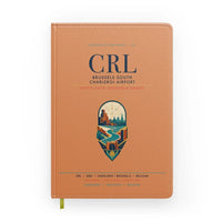 Thumbnail for Brussels South Charleroi Airport (CRL) design on orange notebook