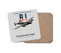 Thumbnail for Avro Lancaster B I design on light gray 1 piece coaster