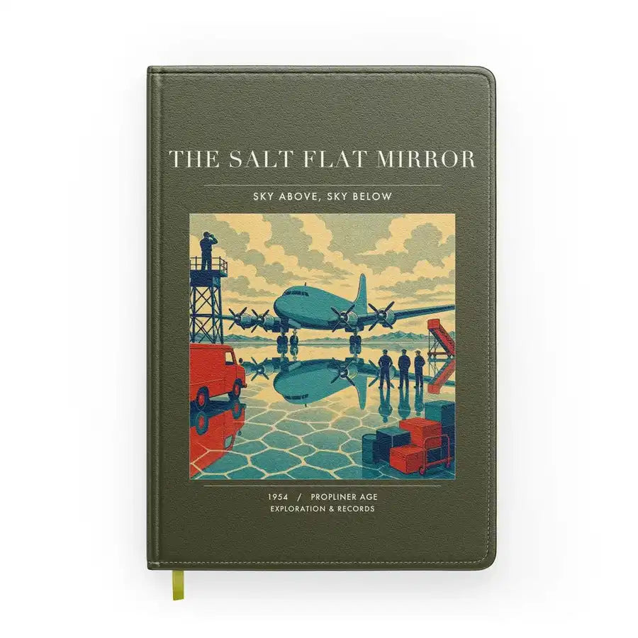 VINTAGE G4333 - The Salt Flat Mirror - Designed Notebooks design on greenarmy