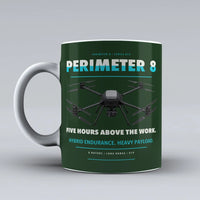Thumbnail for Perimeter 8 Mug design on dark green skyfront