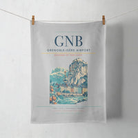 Thumbnail for Grenoble-Isère Airport (GNB) design on light gray towel