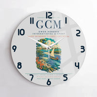 Thumbnail for Owen Roberts International Airport (GCM) design on light gray no frame wall clock