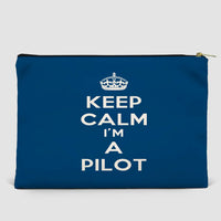 Thumbnail for Keep Calm I'm A Pilot Zipper Pouch - view 6