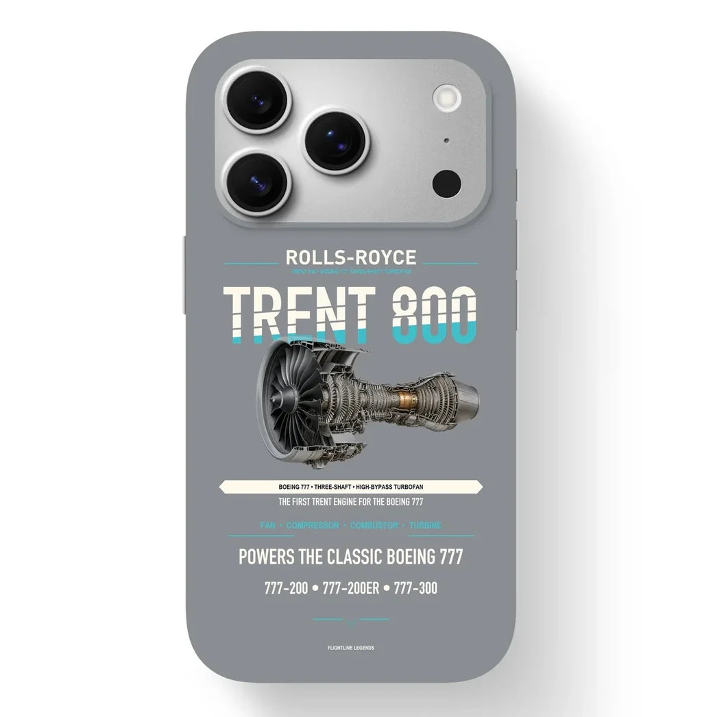 TRENT 800 Case design on gray iphone case
