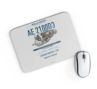 Thumbnail for AE 2100D3 design on light gray rectangle mouse pad