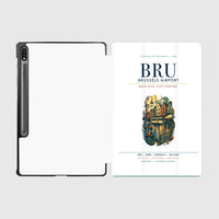 Thumbnail for Brussels Airport (BRU) design on white samsung tablet tablet case
