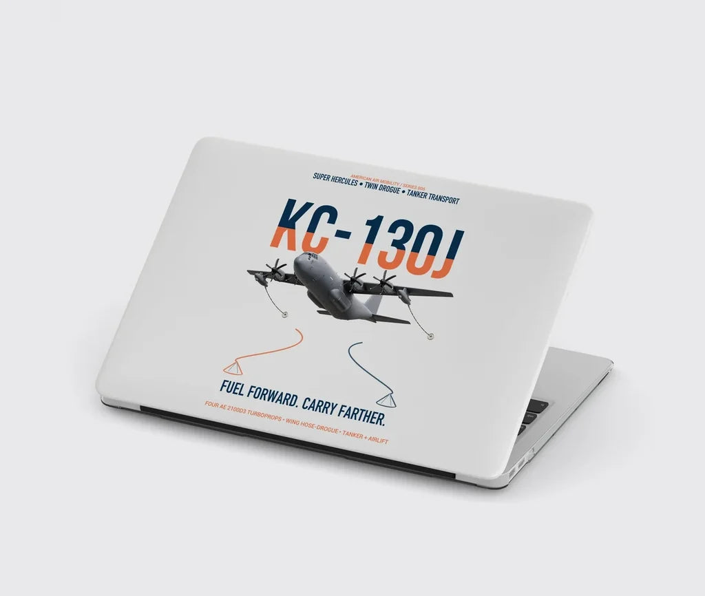 KC-130J SUPER HERCULES design on light gray MacBook case