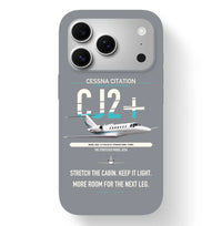 Thumbnail for Cessna Citation CJ2+ design on gray magsafe iphone case, for iPhone 17 Pro