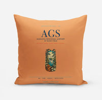Thumbnail for Augusta Regional Airport at Bush Field (AGS) design on orange pillow