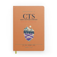 Thumbnail for New Chitose Airport Sapporo (CTS) design on orange notebook