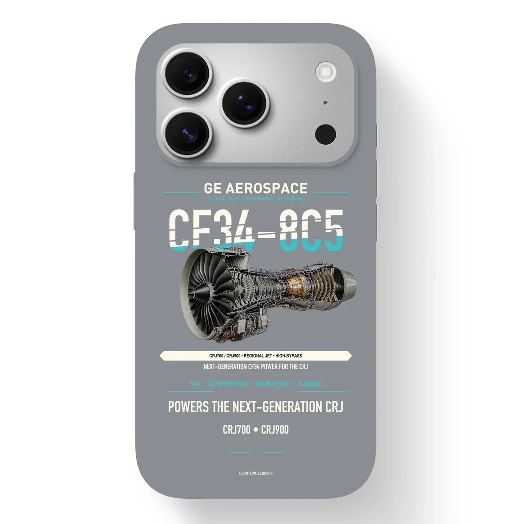 CF34-8C5 Case design on gray iphone case