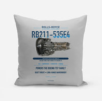 Thumbnail for RB211-535E4 design on light gray pillow