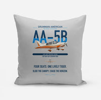 Thumbnail for Grumman American AA-5B Tiger design on light gray pillow