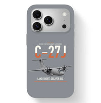 Thumbnail for C-27J Spartan design on gray magsafe iphone case, for iPhone 17 Pro
